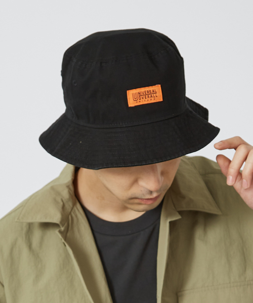 UNIVERSAL OVERALL（ユニバーサルオーバーオール）の「【NEW ERA /ニューエラ】×【UNIVERSAL OVERALL】STANDARD WASH BUCKETU バケットハット（ハット・メンズ・ブラック・フリー）」の14枚目の写真