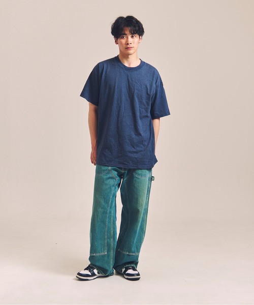 WEB限定 Cal Cru/カルクルー Adult 1/16 microstripe-TEE（Tシャツ