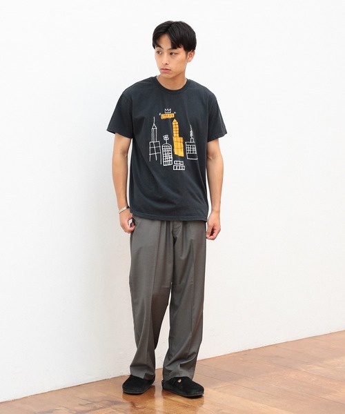 BEAMS LIGHTS（ビームスライツ）の「BEAMS LIGHTS / 『BASQUIAT』 アート Tシャツ（Tシャツ/カットソー・メンズ・ホワイト系その他2/ブラック/ホワイト/ブラック系その他4・M/L/XL）」の21枚目の写真