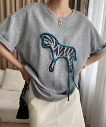シマウマモチーフTシャツ