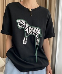 シマウマモチーフTシャツ