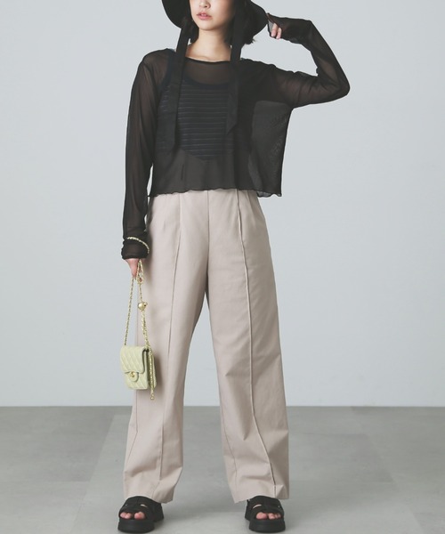 FREE'S MART（フリーズマート）の「◆前後2Wayチェールシアーカーディガン（カーディガン/ボレロ・レディース・ブルー/ホワイト/ブラック・FREE）」の12枚目の写真