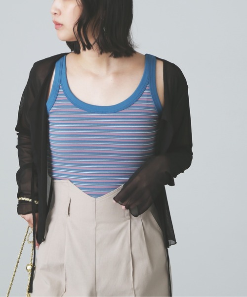 FREE'S MART（フリーズマート）の「◆前後2Wayチェールシアーカーディガン（カーディガン/ボレロ・レディース・ブルー/ホワイト/ブラック・FREE）」の15枚目の写真