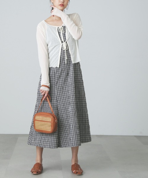 FREE'S MART（フリーズマート）の「◆前後2Wayチェールシアーカーディガン（カーディガン/ボレロ・レディース・ブルー/ホワイト/ブラック・FREE）」の22枚目の写真