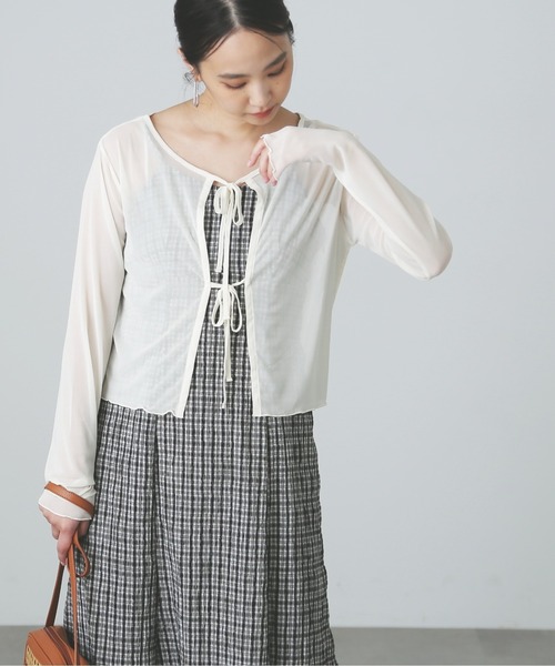 FREE'S MART（フリーズマート）の「◆前後2Wayチェールシアーカーディガン（カーディガン/ボレロ・レディース・ブルー/ホワイト/ブラック・FREE）」の19枚目の写真