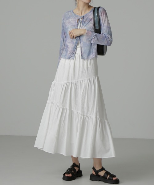 FREE'S MART（フリーズマート）の「◆前後2Wayチェールシアーカーディガン（カーディガン/ボレロ・レディース・ブルー/ホワイト/ブラック・FREE）」の6枚目の写真