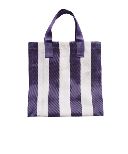 LILA&FLEUR（リラアンドフルール）の「Box Tote Bag（トートバッグ・レディース・ブルー系/ホワイト×イエロー/グリーン系2/ホワイト×パープル/グリーン系1/ホワイト×グリーン/グレー×ピンク・ONE SIZE）」の12枚目の写真