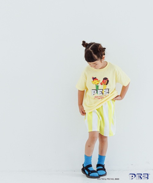LOWRYS FARM(ローリーズファーム)の「PEZキャラTシャツショートスリーブ 963588(Tシャツ/カットソー・キッズ・イエロー/ホワイト/オフホワイト・130cm/110cm/150cm/120cm/140cm)」の9枚目の写真