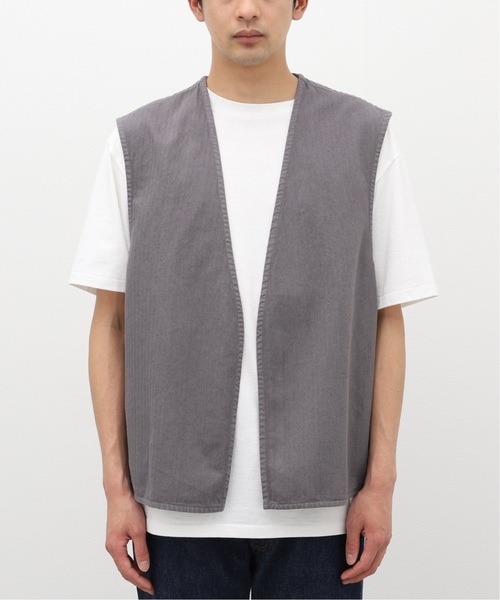 JOURNAL STANDARD（ジャーナルスタンダード）の「《追加》リネンベスト（ベスト・メンズ・ブラック/グレー/アイボリー・MEDIUM/LARGE）」の10枚目の写真