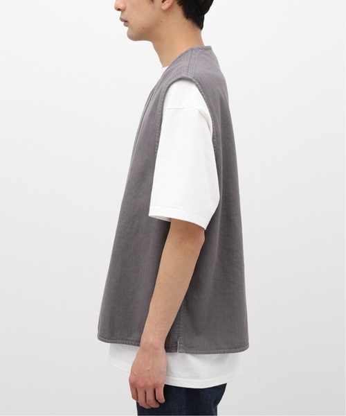 JOURNAL STANDARD（ジャーナルスタンダード）の「《追加》リネンベスト（ベスト・メンズ・ブラック/グレー/アイボリー・MEDIUM/LARGE）」の6枚目の写真