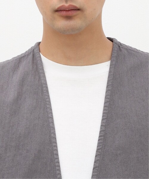 JOURNAL STANDARD（ジャーナルスタンダード）の「《追加》リネンベスト（ベスト・メンズ・ブラック/グレー/アイボリー・MEDIUM/LARGE）」の8枚目の写真