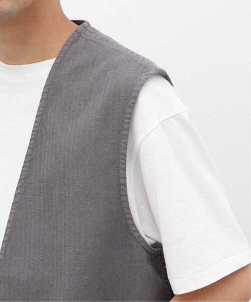 JOURNAL STANDARD（ジャーナルスタンダード）の「《追加》リネンベスト（ベスト・メンズ・ブラック/グレー/アイボリー・MEDIUM/LARGE）」の4枚目の写真
