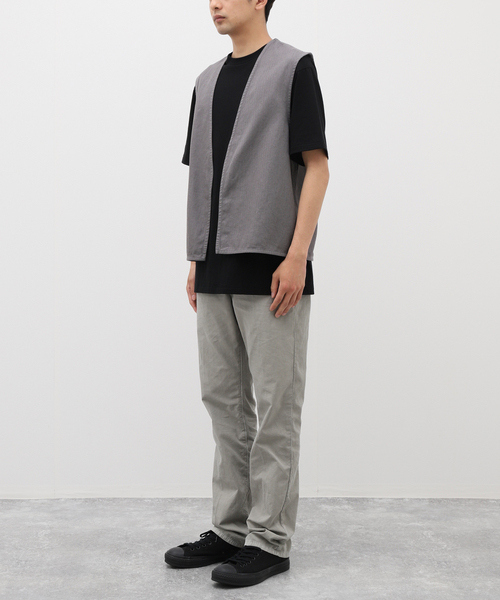 JOURNAL STANDARD（ジャーナルスタンダード）の「《追加》リネンベスト（ベスト・メンズ・ブラック/グレー/アイボリー・MEDIUM/LARGE）」の19枚目の写真