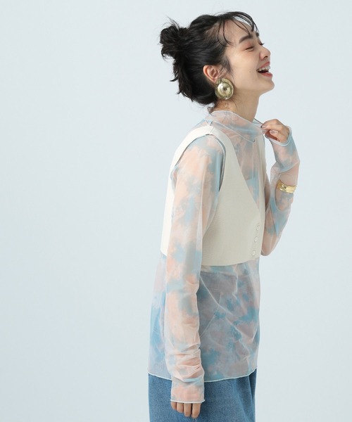 BAYFLOW（ベイフロー）の「２WAYニットビスチェ（ベスト・レディース・オフホワイト/ロイヤルブルー/ブラック・FREE）」の14枚目の写真