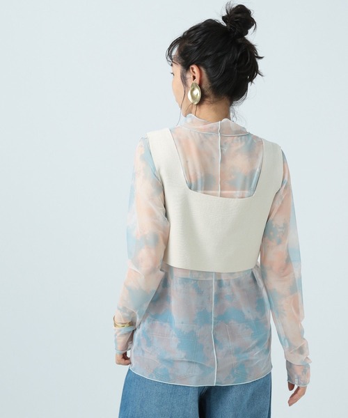 BAYFLOW（ベイフロー）の「２WAYニットビスチェ（ベスト・レディース・オフホワイト/ロイヤルブルー/ブラック・FREE）」の20枚目の写真