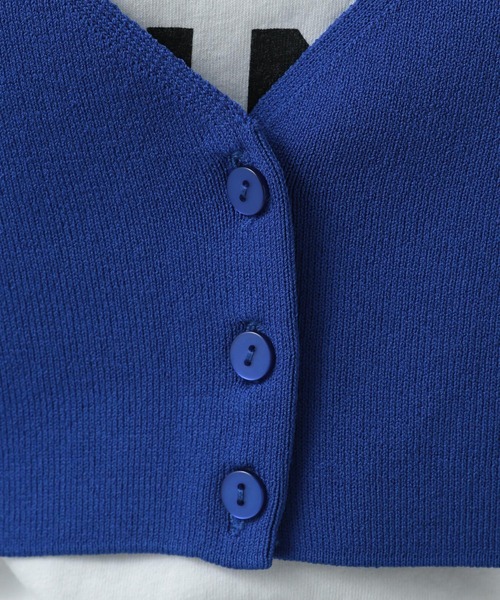 BAYFLOW（ベイフロー）の「２WAYニットビスチェ（ベスト・レディース・オフホワイト/ロイヤルブルー/ブラック・FREE）」の19枚目の写真