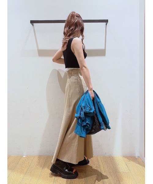 BAYFLOW（ベイフロー）の「２WAYニットビスチェ（ベスト・レディース・オフホワイト/ロイヤルブルー/ブラック・FREE）」の7枚目の写真