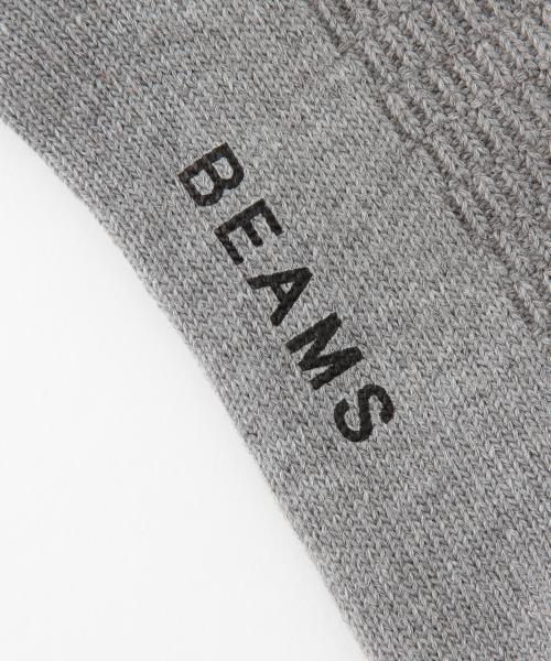 BEAMS（ビームス）の「BEAMS / リンクス 切替 クルーソックス（ソックス/靴下・メンズ・ホワイト/グレー/ブラック/ネイビー・ONE SIZE）」の15枚目の写真