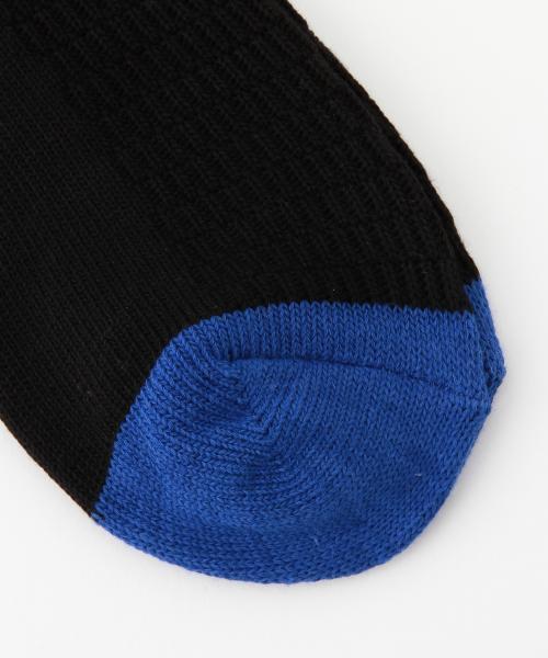 BEAMS（ビームス）の「BEAMS / リンクス 切替 クルーソックス（ソックス/靴下・メンズ・ホワイト/グレー/ブラック/ネイビー・ONE SIZE）」の17枚目の写真
