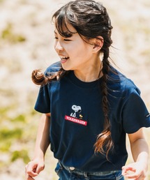 PEANUTS（ピーナッツ）の「Volkswagen 親子で着れる　SNOOPY×フォルクスワーゲン刺繍入り半袖Tシャツ　キッズ（Tシャツ/カットソー）」