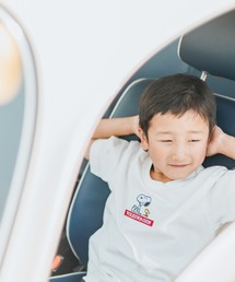 PEANUTS（ピーナッツ）の「Volkswagen 親子で着れる　SNOOPY×フォルクスワーゲン刺繍入り半袖Tシャツ　キッズ（Tシャツ/カットソー・キッズ）」