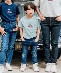 PEANUTS（ピーナッツ）の「Volkswagen 親子で着れる　SNOOPY×フォルクスワーゲン刺繍入り半袖Tシャツ　キッズ（Tシャツ/カットソー）」