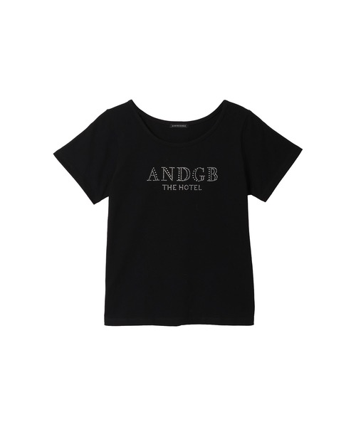 ANDGEEBEE(アンジービー)の「ラインストーンロゴT(Tシャツ/カットソー・レディース・ホワイト/ブラック・MEDIUM)」の12枚目の写真