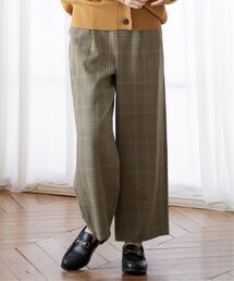 サイドベルトワイドパンツ