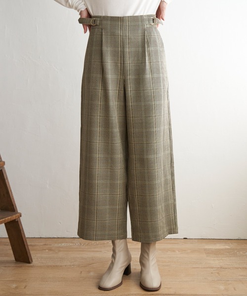 ikka(イッカ)の「サイドベルトワイドパンツ(その他パンツ・レディース・ブラック/その他1/ベージュ・M/S/L)」の12枚目の写真