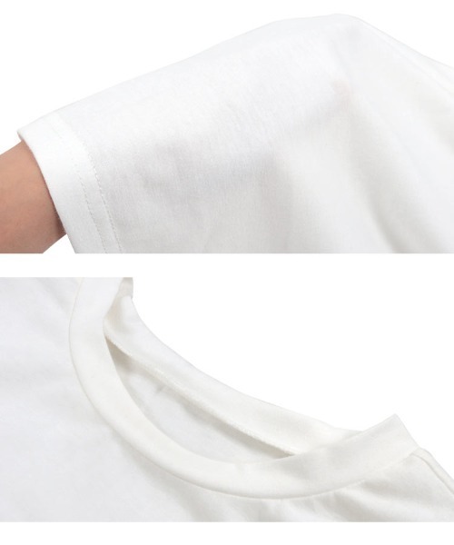 KOBE LETTUCE(コウベレタス)の「バルーンスリーブTシャツ(Tシャツ/カットソー・レディース・ブラック/オフホワイト・M)」の8枚目の写真