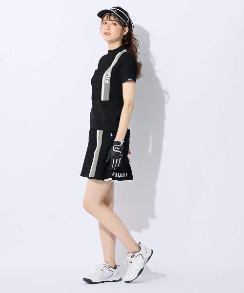 FILA GOLF(フィラゴルフ )の「【FILA GOLF:フィラゴルフ】レディースニットスカート ゴルフ(スカート・レディース・ベージュ/ブラック・SMALL/MEDIUM/LARGE/X-LARGE)」の3枚目の写真