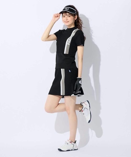 FILA GOLF(フィラゴルフ )の「【FILA GOLF:フィラゴルフ】レディースニットスカート ゴルフ(スカート・レディース・ベージュ/ブラック・SMALL/MEDIUM/LARGE/X-LARGE)」の4枚目の写真