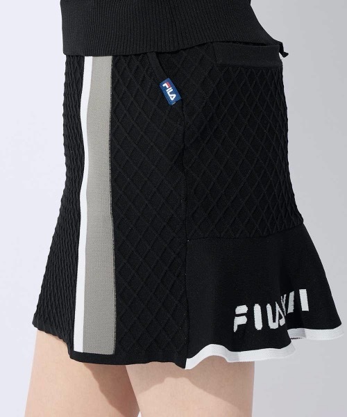 FILA GOLF(フィラゴルフ )の「【FILA GOLF:フィラゴルフ】レディースニットスカート ゴルフ(スカート・レディース・ベージュ/ブラック・SMALL/MEDIUM/LARGE/X-LARGE)」の8枚目の写真