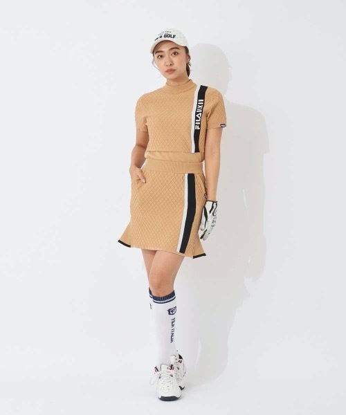 FILA GOLF(フィラゴルフ )の「【FILA GOLF:フィラゴルフ】レディースニットスカート ゴルフ(スカート・レディース・ベージュ/ブラック・SMALL/MEDIUM/LARGE/X-LARGE)」の14枚目の写真
