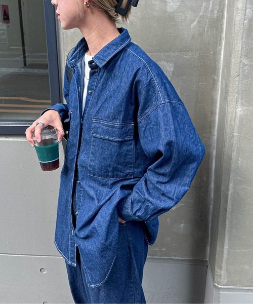デニムBIGシャツ（シャツ/ブラウス）｜feepur（フェピュール）の