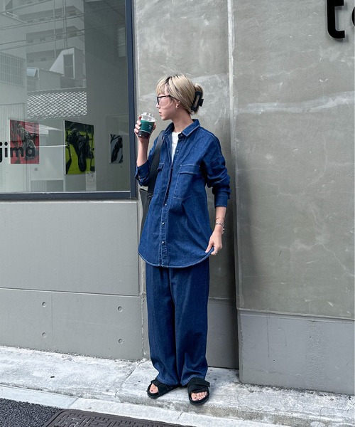 デニムBIGシャツ（シャツ/ブラウス）｜feepur（フェピュール）の