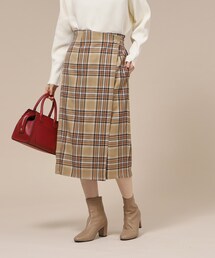 DRESKIP | ラップ風ナロースカート(スカート)