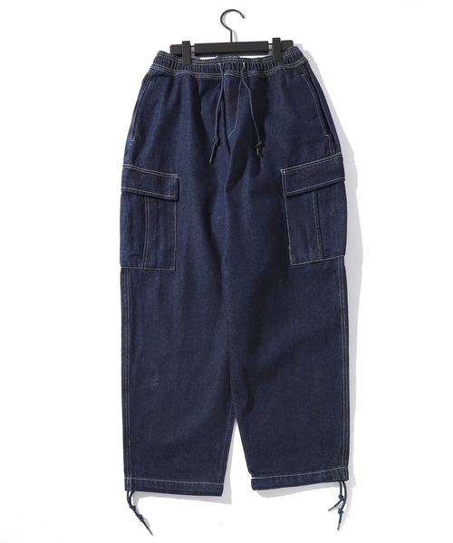 【セール】12oz デニム イージーカーゴパンツ（カーゴパンツ）｜THISIS（ディスイズ）
