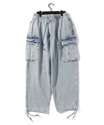 THISIS（ディスイズ）の「12oz デニム イージーカーゴパンツ（カーゴパンツ）」