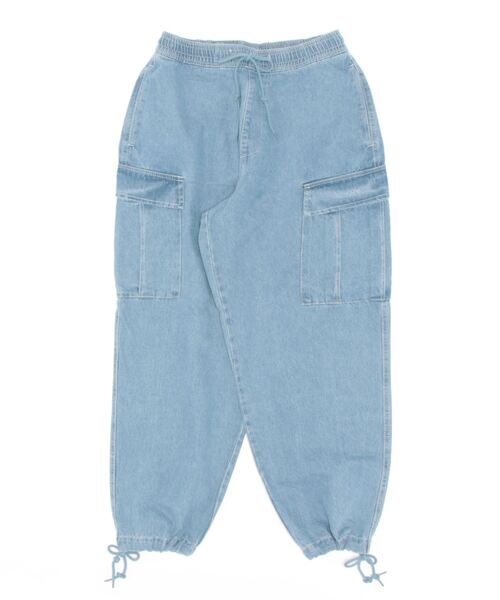 THISIS(ディスイズ)の「12oz デニム イージーカーゴパンツ(カーゴパンツ・メンズ・ケミカルウォッシュ/インディゴブルー/ブラック/ブラック系その他/ブルー・MEDIUM/LARGE/X-LARGE)」の7枚目の写真
