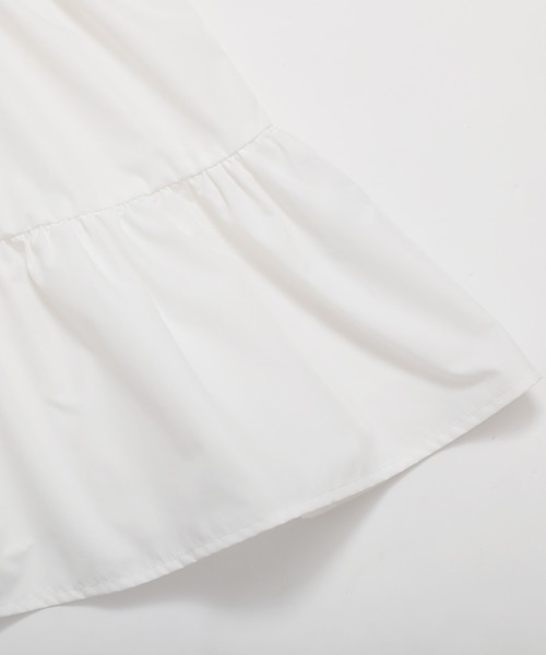 フィットモア♡タグ付き♡ダブルスカラップカラーTシャツ Fit more ブラウス シャツ ダブルスカラップカラーティアード