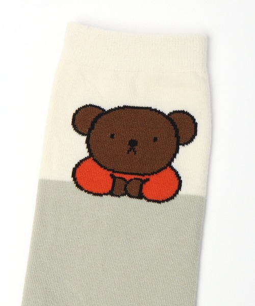 studio CLIP（スタディオクリップ）の「バイカラージャガードソックス【Dick Brunaコラボ】（ソックス/靴下・レディース・ライトグレー/チャコール・FREE）」の6枚目の写真