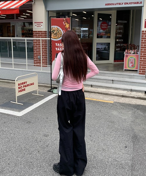 cream creme(クリームクレーム)の「ナイロン カーゴパンツ(カーゴパンツ・レディース・ホワイト/ブラック・FREE)」の15枚目の写真