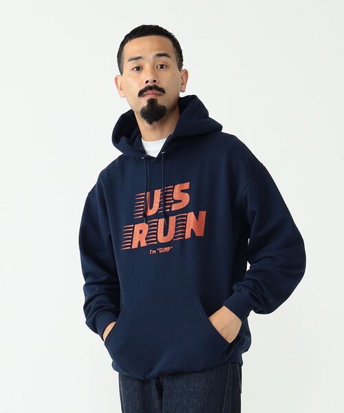 THE DAY（ザデイ）の「THE DAY × BEAMS PLUS / 別注 Pullover Sweat Hoodie（パーカー・メンズ・レッド/ネイビー・L/M/XL）」の2枚目の写真