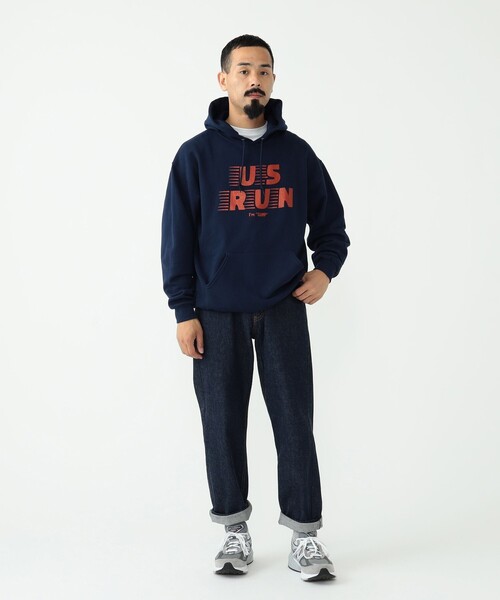 THE DAY（ザデイ）の「THE DAY × BEAMS PLUS / 別注 Pullover Sweat Hoodie（パーカー・メンズ・レッド/ネイビー・L/M/XL）」の12枚目の写真