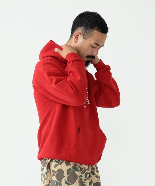 THE DAY（ザデイ）の「THE DAY × BEAMS PLUS / 別注 Pullover Sweat Hoodie（パーカー・メンズ・レッド/ネイビー・L/M/XL）」の15枚目の写真