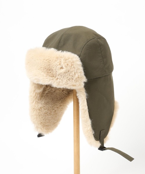 LEPSIM（レプシィム）の「フライトキャップ　973504（キャップ・レディース・ブラック/カーキ・ONE SIZE）」の4枚目の写真