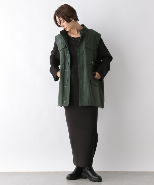 LEPSIM（レプシィム）の「【Dickies／ディッキーズ】ツイルベスト　906614（ベスト・レディース・ブラック/カーキ・FREE）」の6枚目の写真