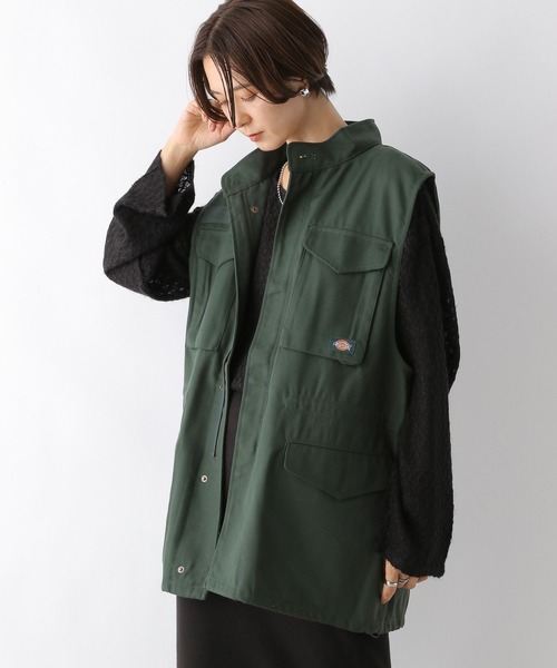 LEPSIM（レプシィム）の「【Dickies／ディッキーズ】ツイルベスト　906614（ベスト・レディース・ブラック/カーキ・FREE）」の8枚目の写真