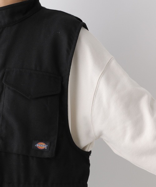 LEPSIM（レプシィム）の「【Dickies／ディッキーズ】ツイルベスト　906614（ベスト・レディース・ブラック/カーキ・FREE）」の13枚目の写真
